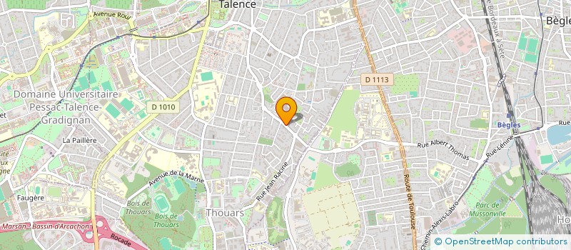 localisation de l'entreprise SCI BELISANDRE  TALENCE