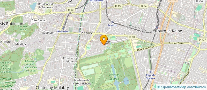 localisation de l'entreprise SCI BELITA  SCEAUX