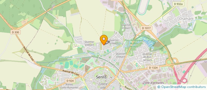 localisation de l'entreprise SCI BELIUS  SENLIS