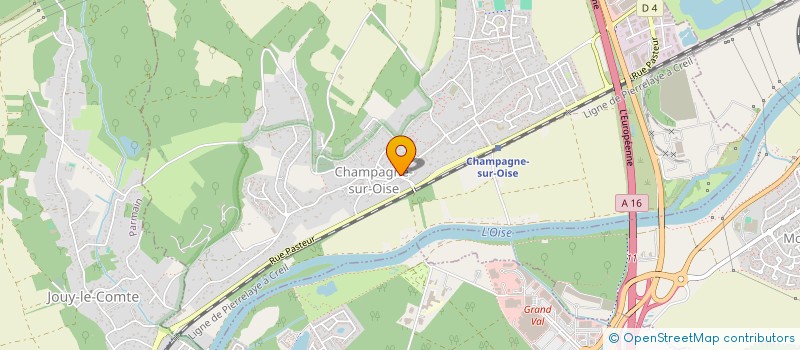 localisation de l'entreprise SCI BELJEDOC  CHAMPAGNE-SUR-OISE