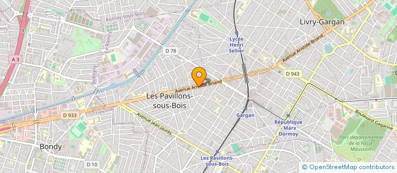 localisation de l'entreprise SCI BELKESSAM  LES PAVILLONS-SOUS-BOIS