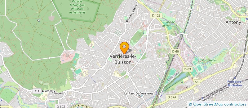 localisation de l'entreprise SCI BELL à VERRIERES-LE-BUISSON