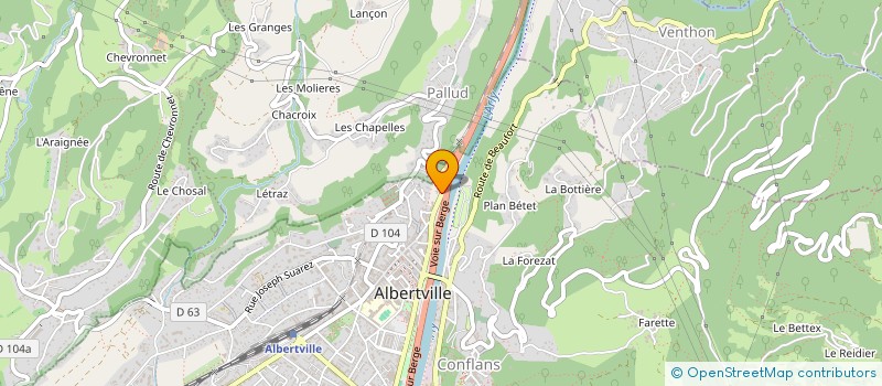 localisation de l'entreprise SCI BELL AND CO  ALBERTVILLE