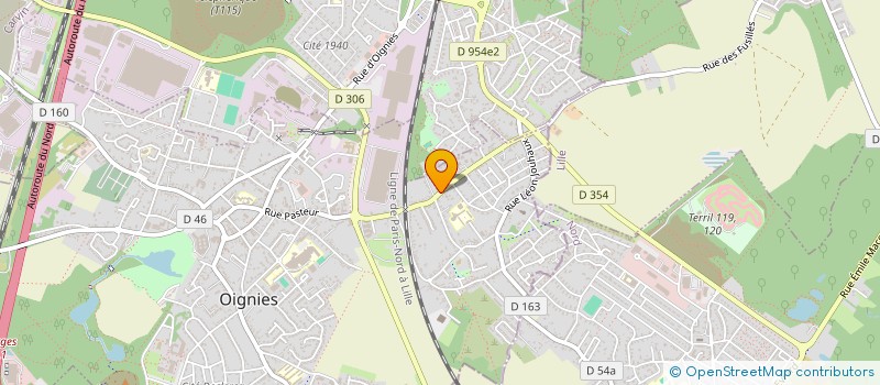 localisation de l'entreprise SCI BELLA  OIGNIES