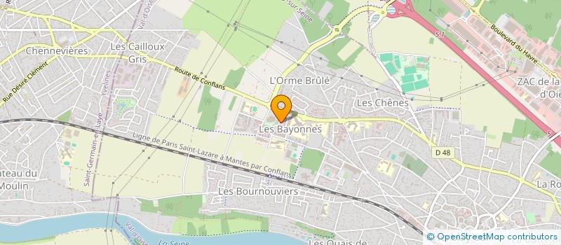 localisation de l'entreprise SCI BELLA  HERBLAY-SUR-SEINE