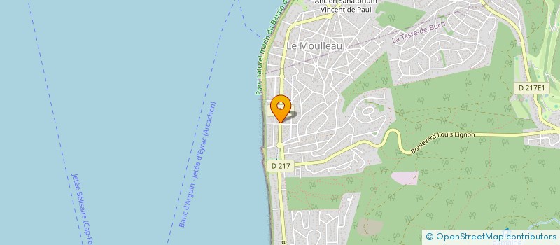 localisation de l'entreprise SCI BELLA COSTA à LA TESTE-DE-BUCH