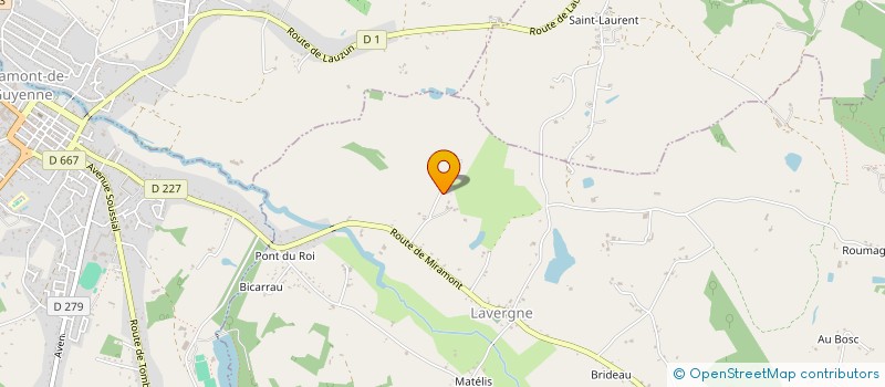 localisation de l'entreprise SCI BELLA SERA  LAVERGNE