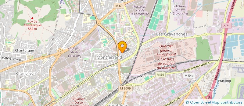 localisation de l'entreprise SCI  BELLA SEVRE  CLERMONT-FERRAND