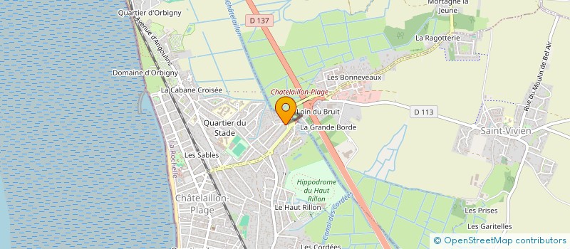 localisation de l'entreprise SCI BELLA VISTA à CHATELAILLON-PLAGE