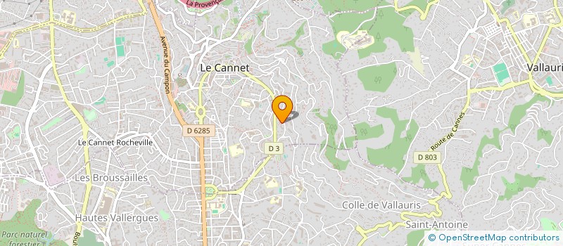 localisation de l'entreprise SCI BELLA VISTA à LE CANNET