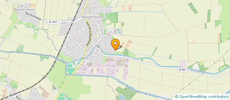 localisation de l'entreprise SCI BELLA VISTA  WEYERSHEIM