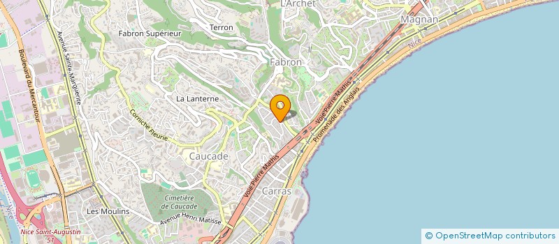localisation de l'entreprise SCI BELLA VISTA ET LEOPOLDA  NICE