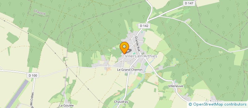 localisation de l'entreprise SCI BELLA VISTA VILLANOVA  VILLERS-EN-ARTHIES