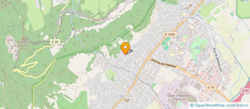 localisation de l'entreprise SCI BELLAGIO  CROLLES