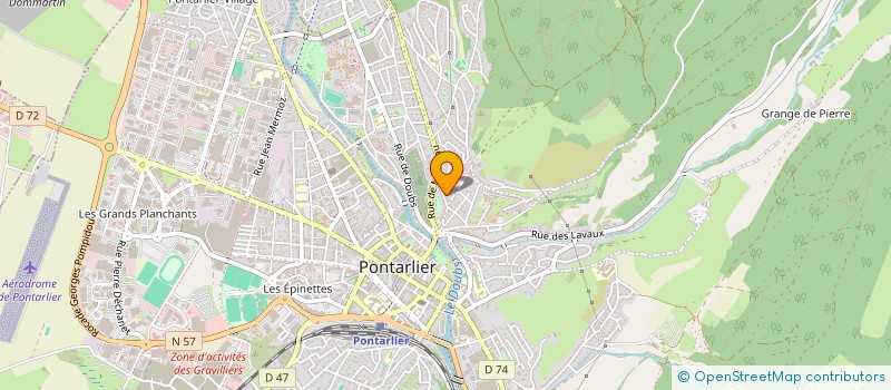 localisation de l'entreprise SCI BELLAGIO  PONTARLIER