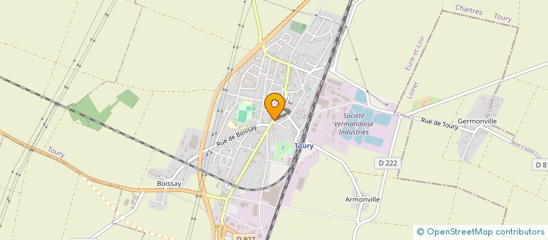 localisation de l'entreprise SCI BELLANGER à TOURY