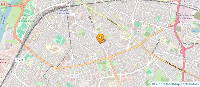 localisation de l'entreprise SCI BELLANGER-THIESSET à ANGERS