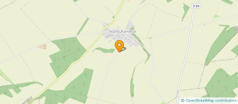 localisation de l'entreprise SCI BELLATRIX  MAILLY-RAINEVAL