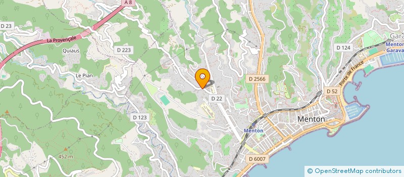 localisation de l'entreprise SCI BELLAVISTA à MENTON