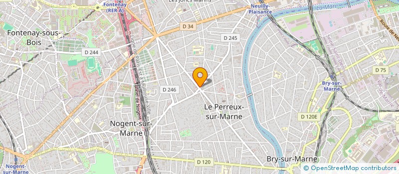 localisation de l'entreprise SCI BELLAVITA  LE PERREUX-SUR-MARNE