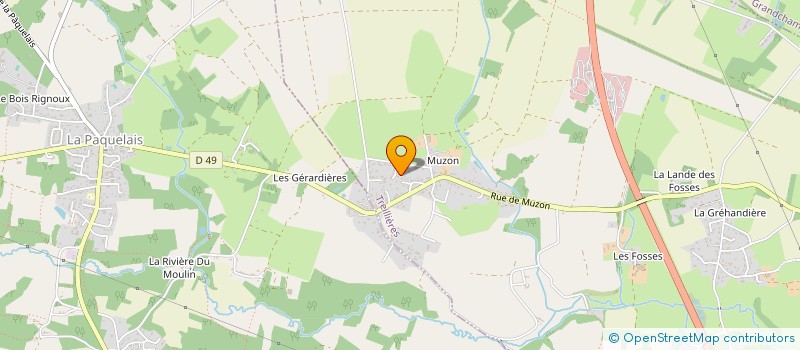 localisation de l'entreprise SCI BELLAY  TREILLIERES