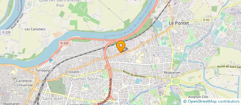 localisation de l'entreprise SCI BELLE CLINIQUE  LE PONTET