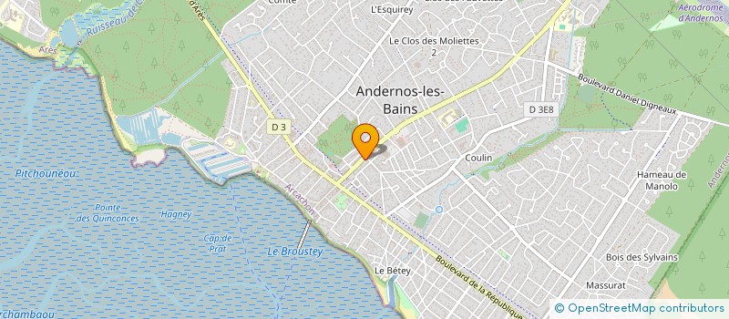 localisation de l'entreprise SCI BELLE DE PARADIS  ANDERNOS-LES-BAINS