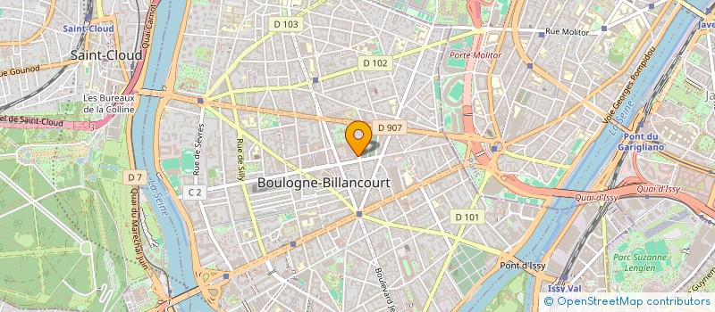 localisation de l'entreprise SCI BELLE EPINE à BOULOGNE-BILLANCOURT