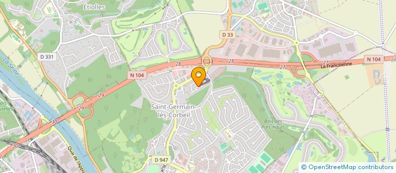 localisation de l'entreprise SCI BELLE ETOILE à SAINT-GERMAIN-LES-CORBEIL