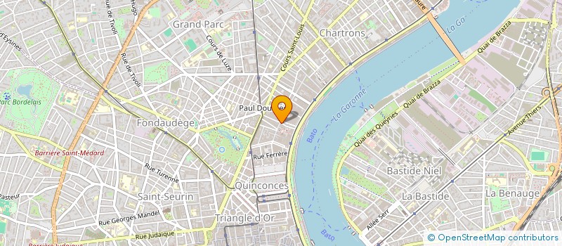 localisation de l'entreprise SCI BELLE ETOILE  BORDEAUX