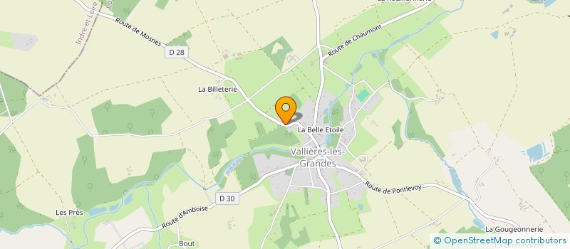 localisation de l'entreprise SCI BELLE ETOILE  VALLIERES-LES-GRANDES