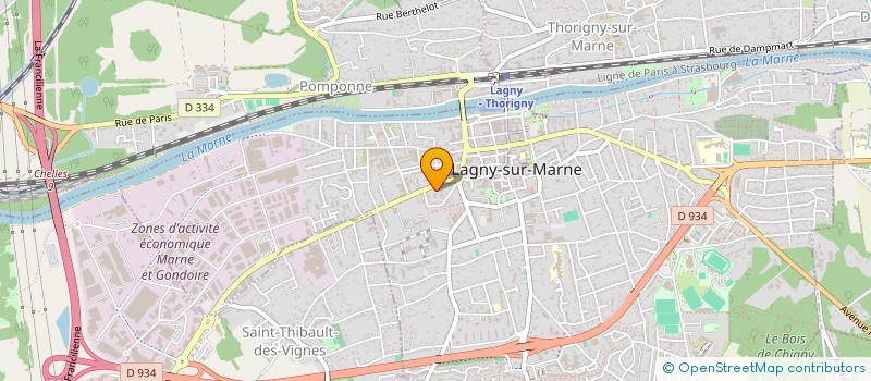 localisation de l'entreprise SCI BELLE ETOILE  LAGNY-SUR-MARNE