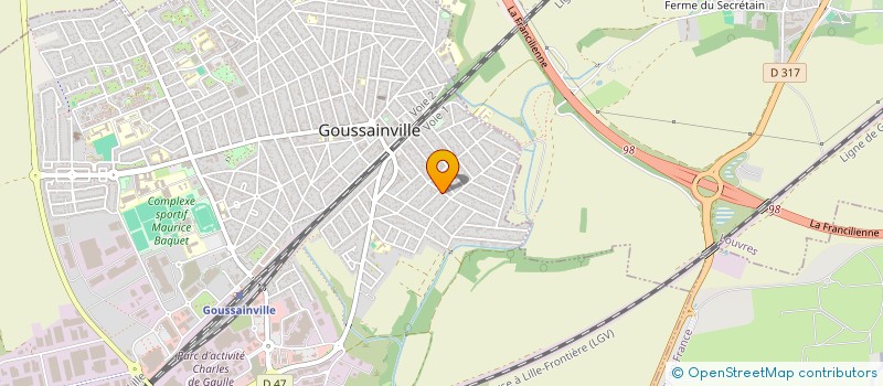 localisation de l'entreprise SCI BELLE ETOILE à GOUSSAINVILLE