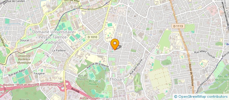 localisation de l'entreprise SCI BELLE ETOILE FILANTE  TALENCE