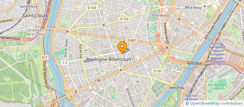 localisation de l'entreprise SCI BELLE FEUILLE à BOULOGNE-BILLANCOURT