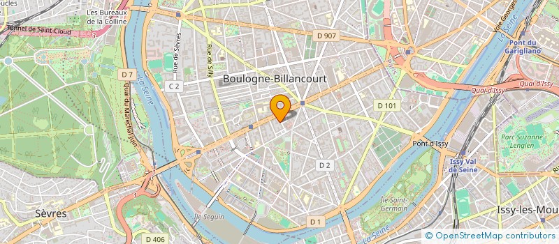 localisation de l'entreprise SCI BELLE-FEUILLE à BOULOGNE-BILLANCOURT