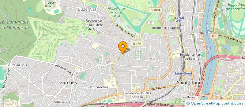 localisation de l'entreprise SCI BELLE FEUILLE DE SAINT CLOUD à GARCHES