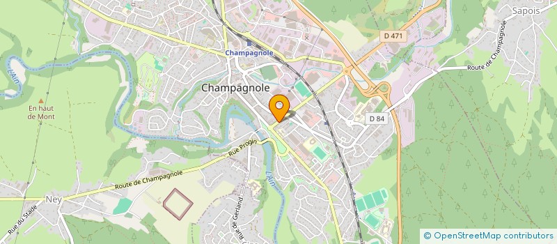 localisation de l'entreprise SCI BELLE FRISE  CHAMPAGNOLE