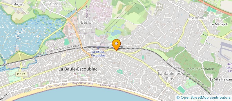 localisation de l'entreprise SCI BELLE ILE à LA BAULE-ESCOUBLAC