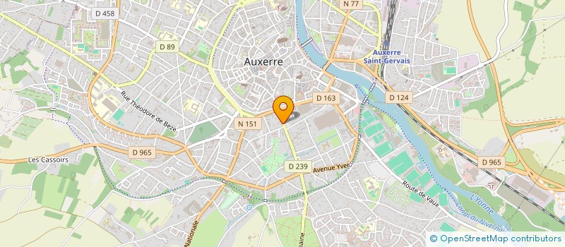 localisation de l'entreprise SCI BELLE ILE à AUXERRE