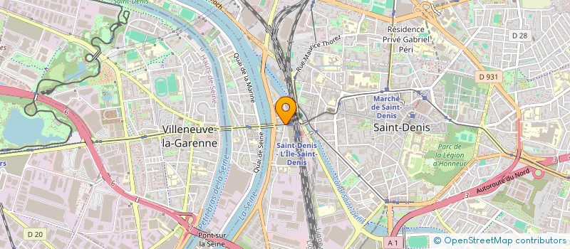 localisation de l'entreprise SCI BELLE ILE  SAINT-DENIS