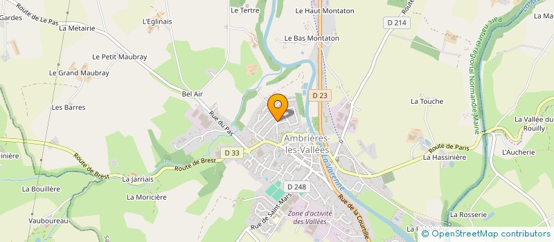 localisation de l'entreprise SCI BELLE LUNE à AMBRIERES-LES-VALLEES