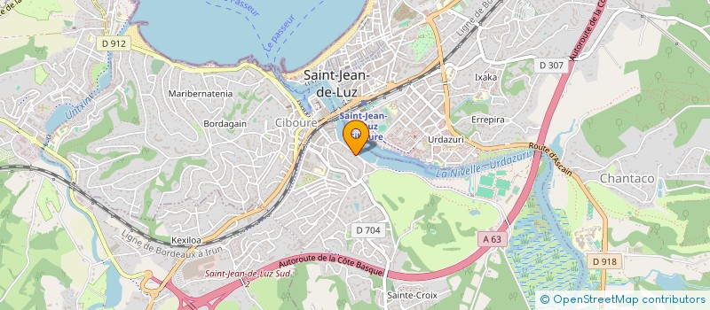 localisation de l'entreprise SCI BELLE NIVELLE  CIBOURE