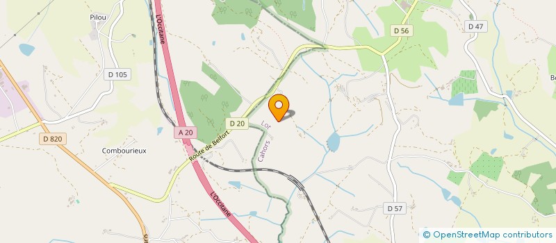 localisation de l'entreprise SCI BELLE OREILLE  BELFORT-DU-QUERCY