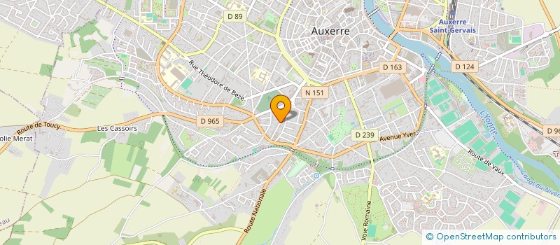 localisation de l'entreprise SCI BELLE PIERRE à AUXERRE