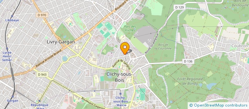 localisation de l'entreprise SCI BELLE PIERRE à CLICHY-SOUS-BOIS