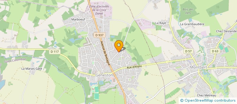localisation de l'entreprise SCI BELLE PLACE INVEST  GENESTON