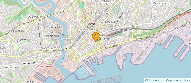 localisation de l'entreprise SCI BELLE POULE  BREST