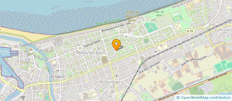 localisation de l'entreprise SCI BELLE RADE à DUNKERQUE