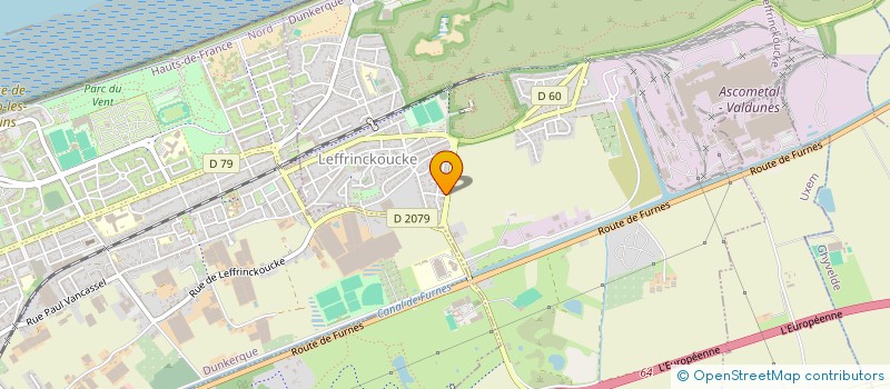 localisation de l'entreprise SCI BELLE RADE  LEFFRINCKOUCKE